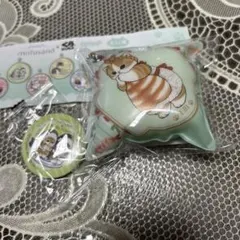 mofusand KURA くら寿司コラボ クッション チャーム&バッジセット