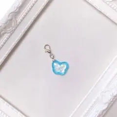 ハンドメイド ミニミニシャカシャカチャーム ライトブルー 液体なし