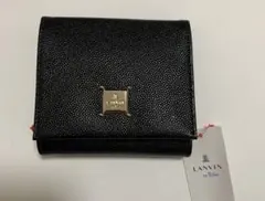 新品★ LANVIN★二つ折り財布★レザー