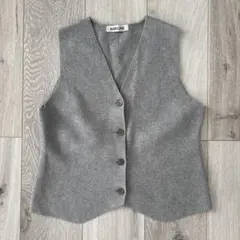 BABYLONE グレー ニットベスト