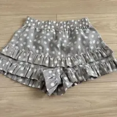 水玉模様フリルハーフパンツ 110cm