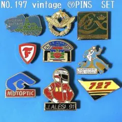 NO.197 ピンバッジ　used　ヴィンテージ　9個まとめ売り　ピンズ