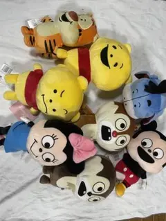 全てタグ付き】にしむらゆうじ4点 ディズニー ぬいぐるみ まとめ売り