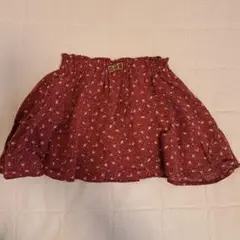 Samansa Mos2 Lagom 赤い花柄フレアスカート M