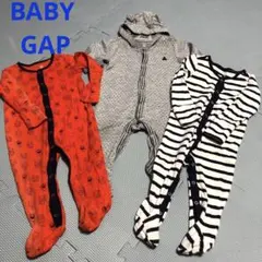 【babyGAP3枚セット】 足付きロンパース 6〜9M
