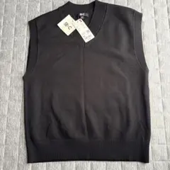 UNIQLO ブラック Vネック ベスト XS
