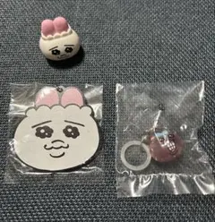 おぱんちゅうさぎ　3点セット　傘チャーム　ガチャガチャ　木製ボールチェーン