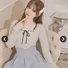 クロスリボンニットトップス - メルカリ