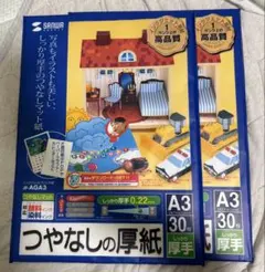 サンワ つやなしの厚紙（超スーパーファイン）インクジェット用　30枚入×2