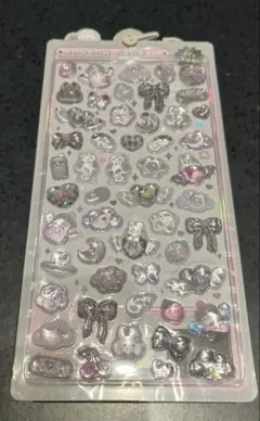 【正規品】ボンボンドロップシール⭐︎しろくろボンボン　うさぎ　リボン　クーリア