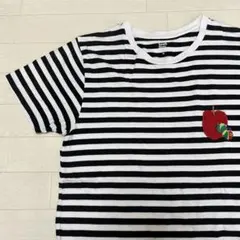 graniph グラニフ Tシャツ はらぺこあおむし ボーダー　刺繍 古着 絵本のサムネイル