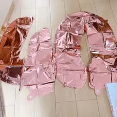 ローズゴールドの40歳誕生日のパーティーバルーン 風船のバナー 数字