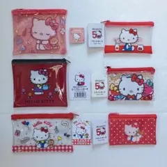【新品・レア】HELLOKITTY ハローキティ フラットポーチ 6個セット