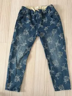 cawaii デニム ストレートパンツ ダメージ