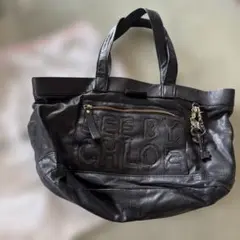 SEE BY CHLOE ブラックトートバッグ