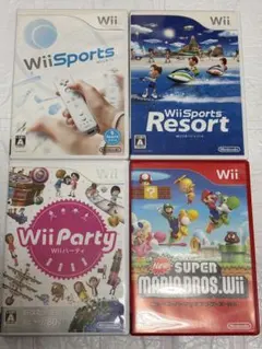 ⭐️24時間以内発送⭐️ Wiiソフトまとめ売り　4本セット　スポーツ　パーティ