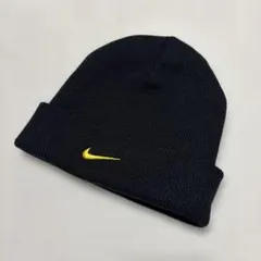 00s archive NIKE 金ロゴ刺繍 ビーニー Y2K テック シティ