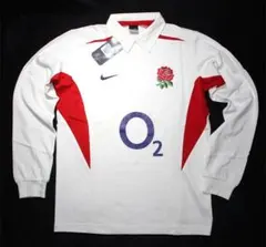 ひ*げ様 イングランド 2003-05 ラグビー O2 M 綿 未使用 Engl
