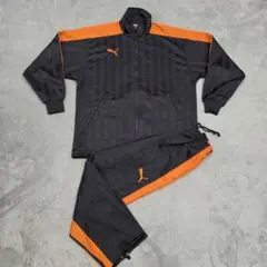 PUMA　プーマ　ジャージ　上下セット　SS　ダークグレー　オレンジ　プージャ