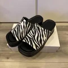 厚底ミュールサンダル