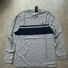 Hollister 長袖Tシャツ X-Large グレー/ネイビー