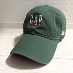 ✨未使用級✨GAP × NEW ERA　キャップ　コラボ　限定品　ロゴ　浅め　緑のサムネイル