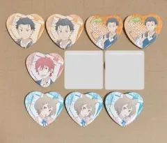 リゼロ ラインハルト 異世界学園生活 ハート缶バッジ 60点 Re:ゼロから始める異世界生活_トレーディングハート缶バッジ 異