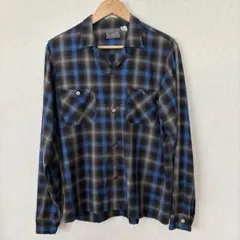 JOE McCOY ☆リアルマッコイズ ☆オンブレチェックシャツ☆青黒☆ Lのサムネイル