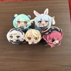 【極楽湯】ホロライブもちころりんぬいぐるみマスコット3期生 5点セット