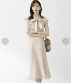 出品6月まで　PROPORTION ラッフルチェックワンピースのサムネイル