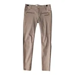 美品 ザラウーマン ストレッチパンツ M スキニー 茶