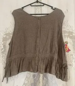 サマンサモスモス 前後着ギャザーベスト