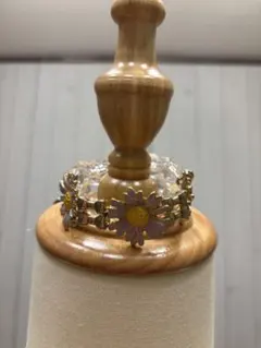 平成レトロ　LIZ LISA 花モチーフ クリスタルビーズ ブレスレットのサムネイル
