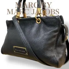マークバイマークジェイコブス 良品 2way ショルダーハンドバッグ ブラック