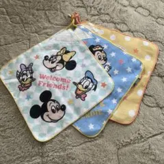 ミッキー ループ付タオル 3枚セット