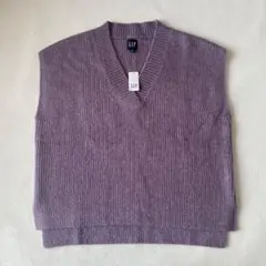 新品•未使用　GAP ニット ベスト　ラベンダー パープル　紫