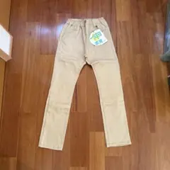 ロングパンツ　ベージュ　140cm ストレッチ　タグ付き　新品　未使用