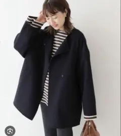 SLOBE IENA HAMILTON ハミルトン　ダブルフェイスウールショート