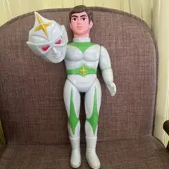 36㎝　【当時物】ブルマァク ミラーマン マスク　面取れ 36cm！□ 【当時物】ブルマァク ミラーマン マスク欠品 面取れ