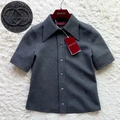 未使用級 GUCCI 25AW ストレッチ ジャージーシャツ インターロッキングのサムネイル