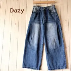【美品】＊Dazy＊ワイドデニムパンツ ライトインディゴ M