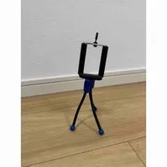 自撮り棒　青い三脚