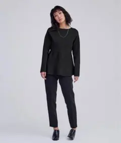 ur's ユアーズ バックパールペプラムニット ニット トップス