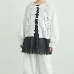 SM2 サマンサモスモス 裾スカラップレースノースリーブインナー ブラックのサムネイル