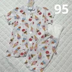 新品　パジャマ　アイス　女の子　腹巻き付き　ベビー　95