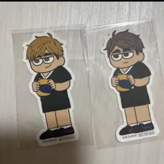ハイキュー　PLAZA 特典　ジロリ ステッカー　稲荷崎　宮侑　宮治　2点