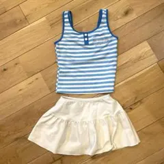 キッズ　女の子　水着140cm ボーダー