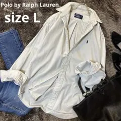美品＊ポロバイラルフローレン 長袖シャツ L ゆったり　オーバーサイズ