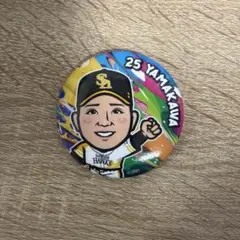 福岡ソフトバンクホークス 缶バッジ 山川穂高選手 背番号5 若鷹ガチャ