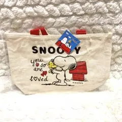 2018年 ピーナッツ スヌーピー トートバッグ ランチトート キャンバス生地